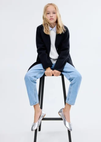 Látkový midi kabát