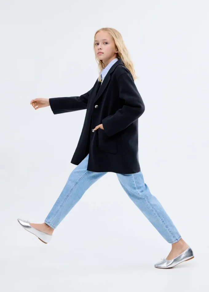 Látkový midi kabát Látkový midi kabát