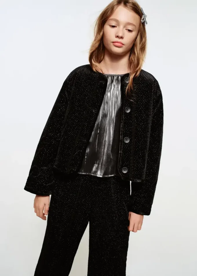 Lurexová bunda s knoflíky Lurexová bunda s knoflíky