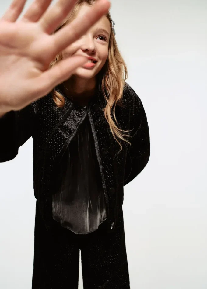 Lurexová bunda s knoflíky Lurexová bunda s knoflíky