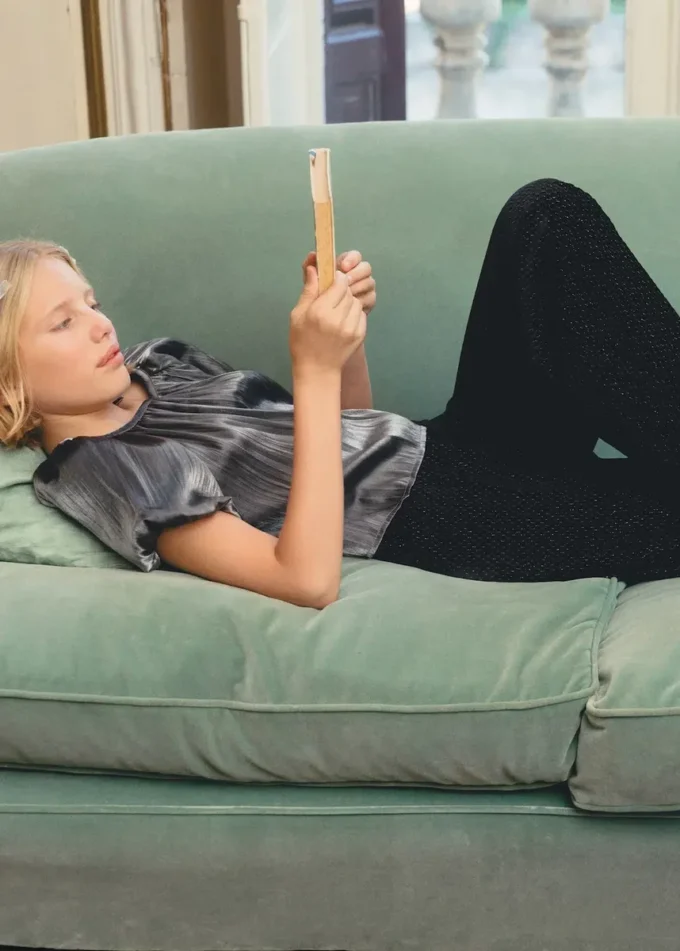 Baletní baleríny s mašličkami