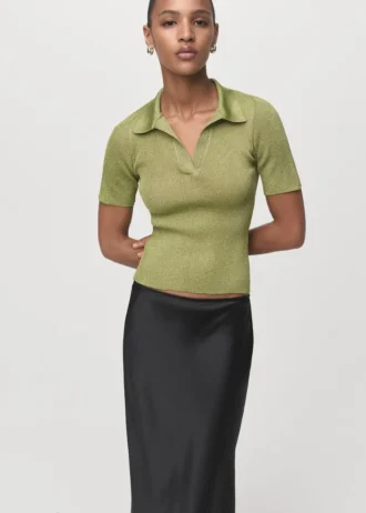 Lurexový svetr s rolákem