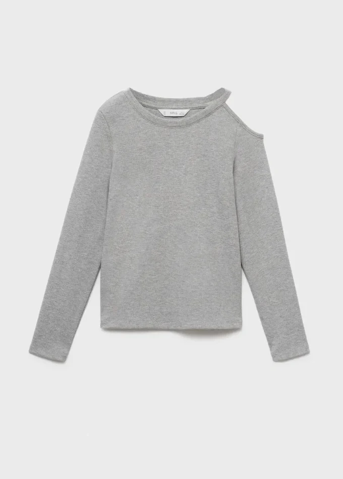 Lurexový top s výřezem