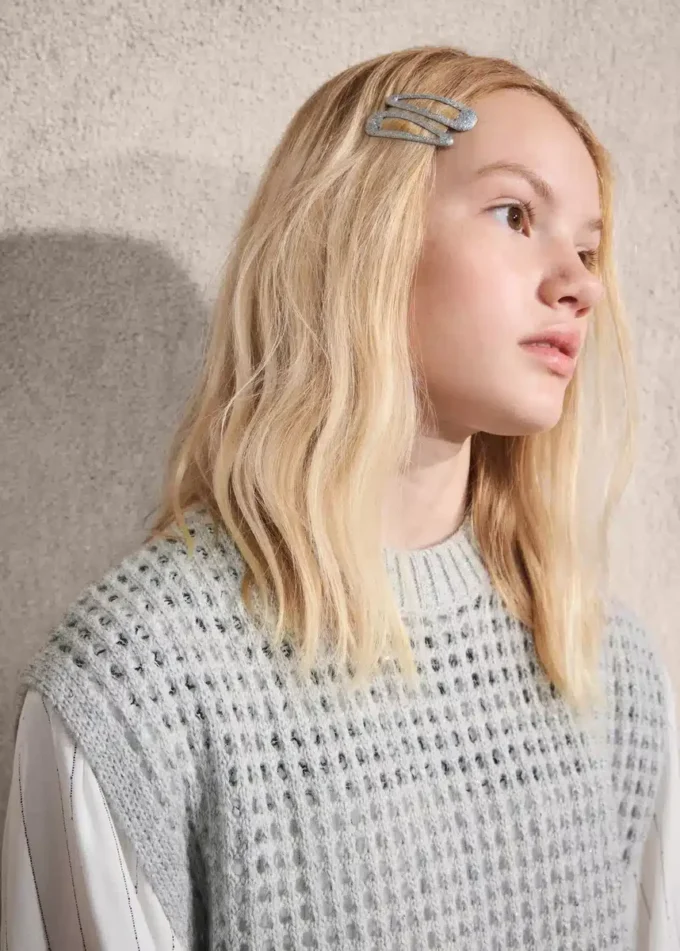 Lurexová vesta s flitry