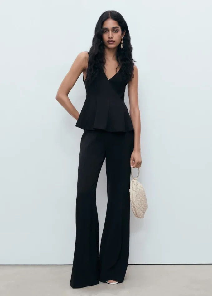 Lyocellový top s peplumem Lyocellový top s peplumem