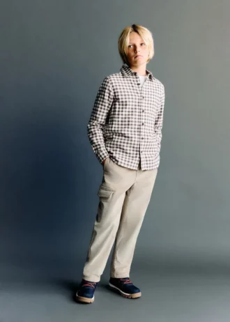 Manšestrové cargo kalhoty