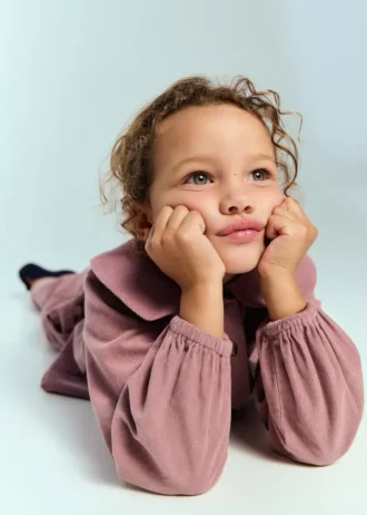 Manšestrová halenka s dětským límečkem