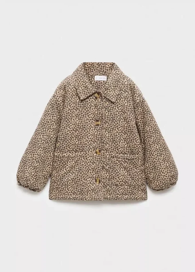 Manšestrový kabát s leopardím potiskem Manšestrový kabát s leopardím potiskem