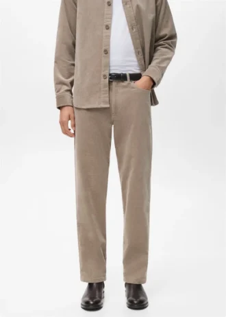 Manšestrové kalhoty s regular střihem