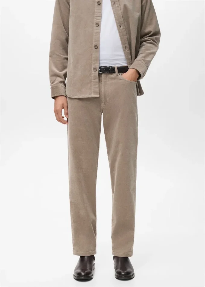 Manšestrové kalhoty s regular střihem Manšestrové kalhoty s regular střihem