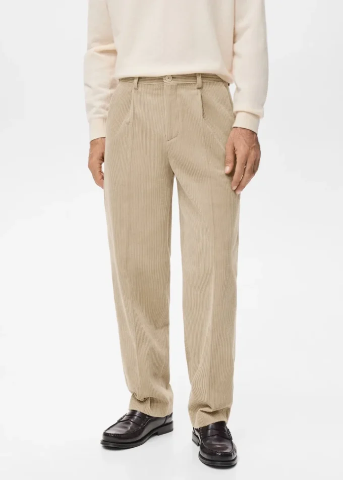 Manšestrové kalhoty s regular střihem Manšestrové kalhoty s regular střihem