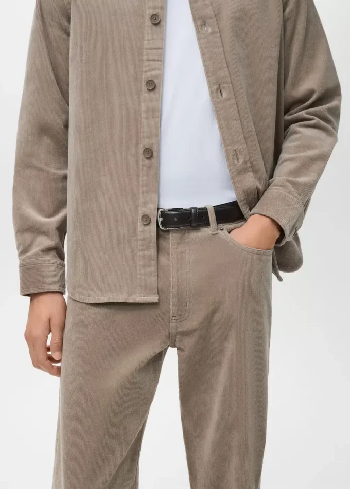 Manšestrové kalhoty s regular střihem Manšestrové kalhoty s regular střihem