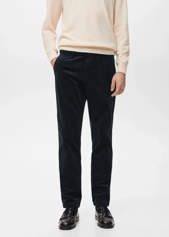 Manšestrové kalhoty slim fit Manšestrové kalhoty slim fit