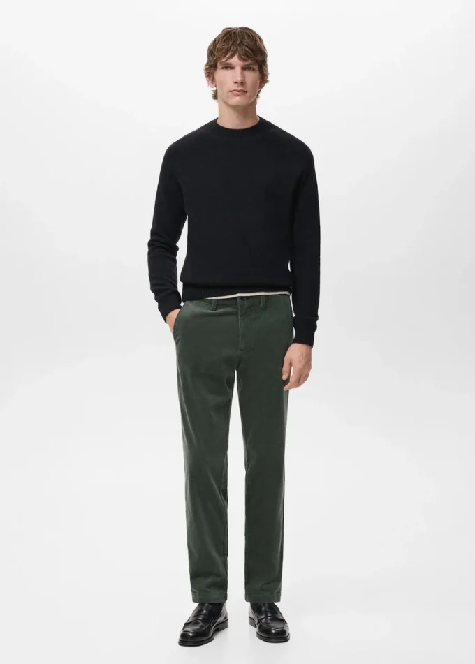 Manšestrové kalhoty slim fit Manšestrové kalhoty slim fit