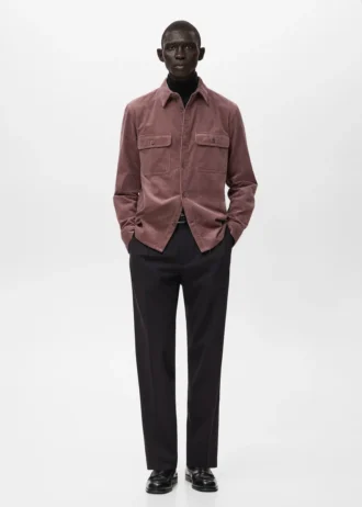 Manšestrová košile s kapsami