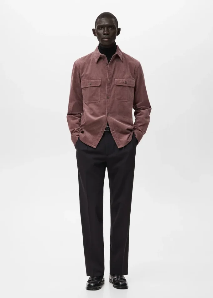 Manšestrová košile s kapsami Manšestrová košile s kapsami