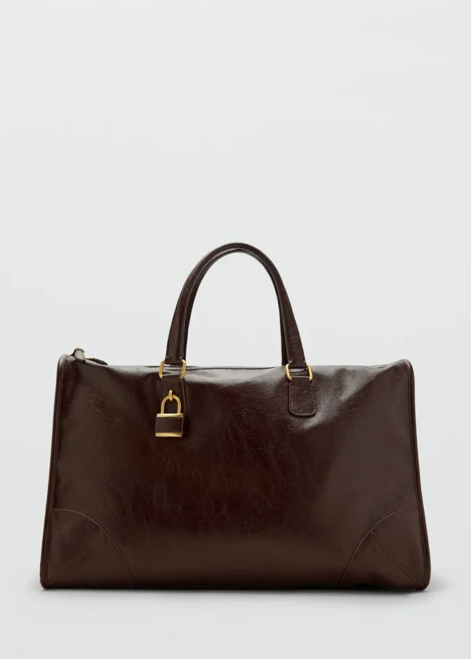 Maxi lesklá kabelka s popruhy