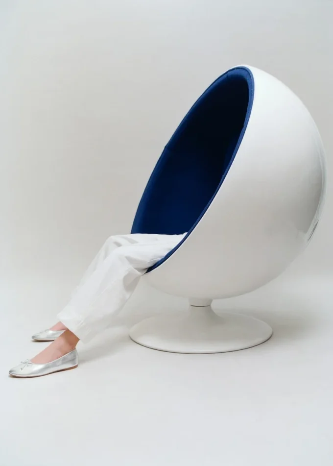 Metalické baleríny s mašlí