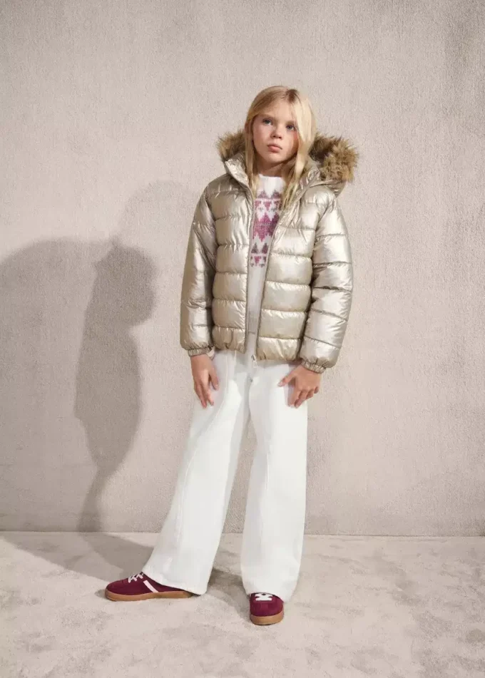 Metalická péřová bunda Metalická péřová bunda