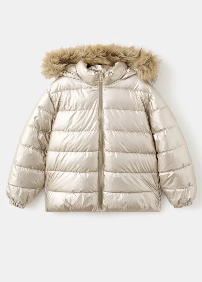 Metalická péřová bunda Metalická péřová bunda