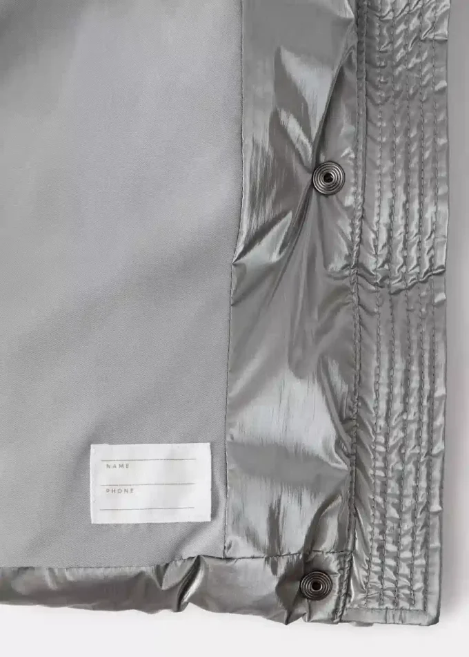 Metalická péřová bunda Metalická péřová bunda