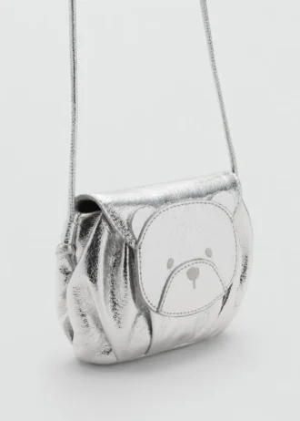 Metalická taška s medvídkem