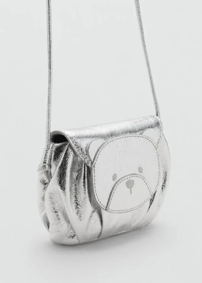 Metalická taška s medvídkem Metalická taška s medvídkem