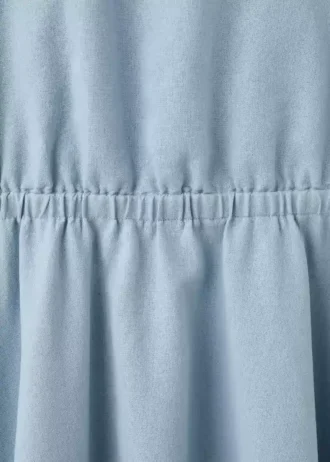 Midi šaty ze směsi lnu