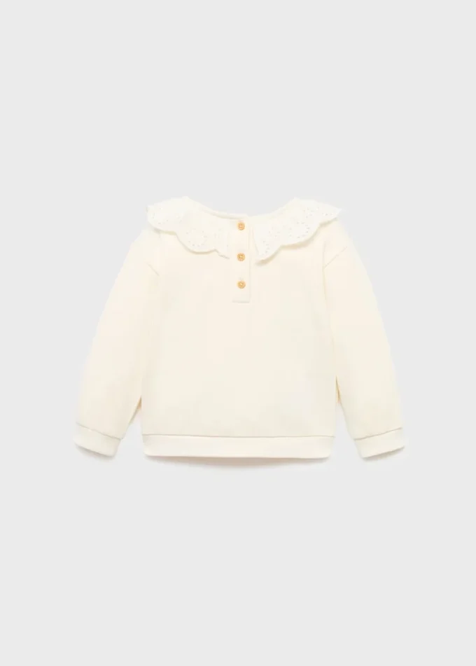 Mikina s babydoll výstřihem