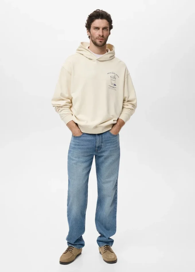 Mikina s kapucí a potiskem Mikina s kapucí a potiskem