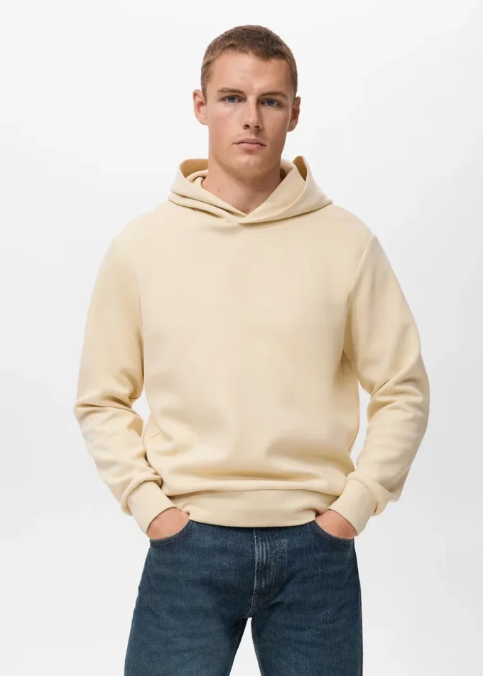 Mikina s kapucí a regular střihem