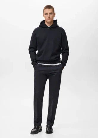 Mikina s kapucí a regular střihem