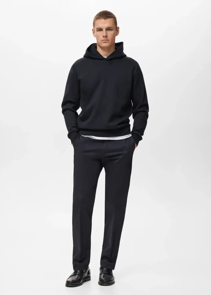 Mikina s kapucí a regular střihem