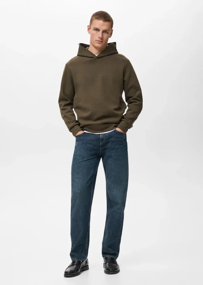 Mikina s kapucí a regular střihem