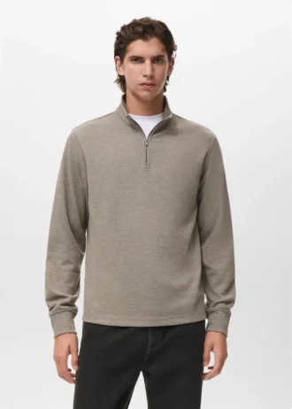 Mikina s kapucí a zipem, regular fit Mikina s kapucí a zipem, regular fit