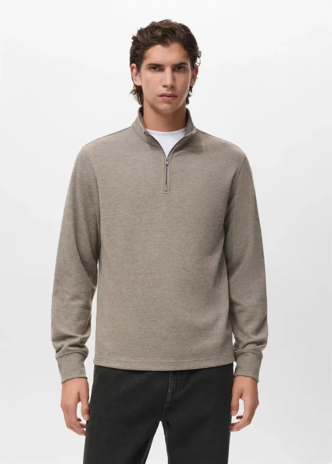 Mikina s kapucí a zipem, regular fit Mikina s kapucí a zipem, regular fit