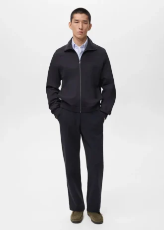 Mikina s kapucí a zipem, regular fit