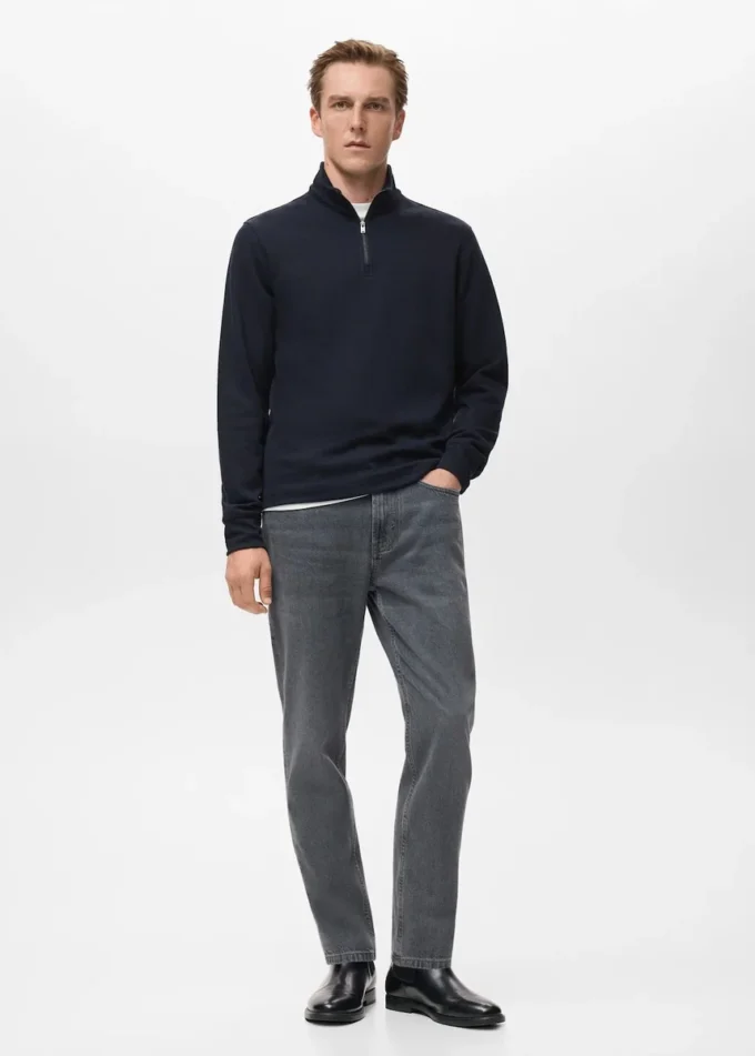 Mikina s kapucí a zipem, regular fit Mikina s kapucí a zipem, regular fit