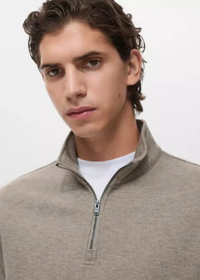 Mikina s kapucí a zipem, regular fit Mikina s kapucí a zipem, regular fit