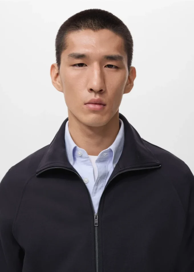 Mikina s kapucí a zipem, regular fit Mikina s kapucí a zipem, regular fit