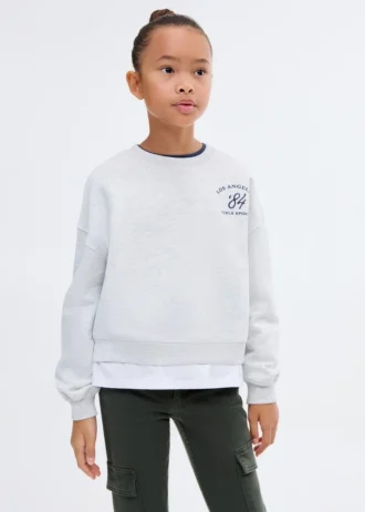 Mikina s košilovým lemem Mikina s košilovým lemem