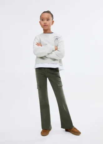 Mikina s košilovým lemem Mikina s košilovým lemem