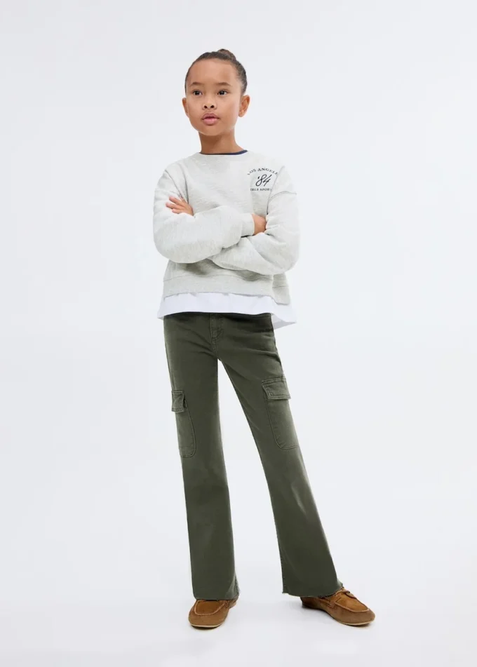 Mikina s košilovým lemem Mikina s košilovým lemem