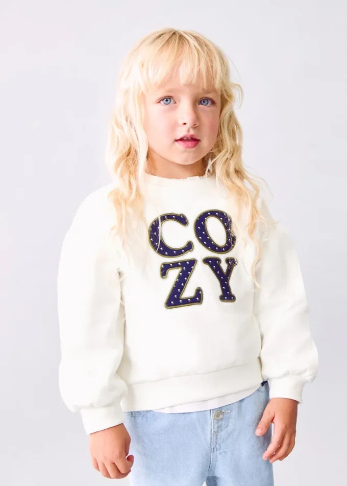 Mikina s květinovou výšivkou Mikina s květinovou výšivkou