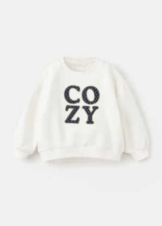 Mikina s květinovou výšivkou