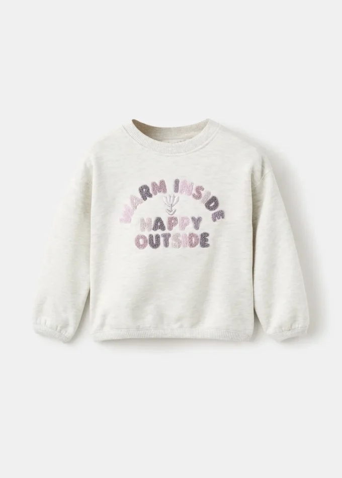 Mikina s květinovou výšivkou Mikina s květinovou výšivkou