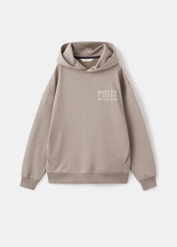 Mikina s potiskem a reliéfním nápisem Mikina s potiskem a reliéfním nápisem