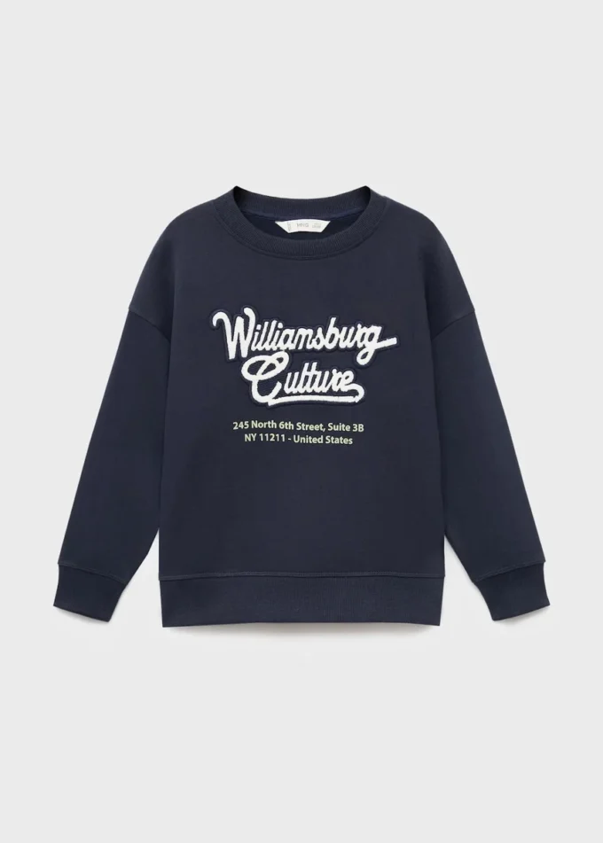 Mikina s potiskem a výšivkou Mikina s potiskem a výšivkou