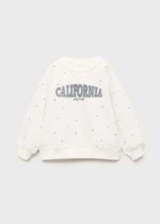 Mikina s potiskem srdíček Mikina s potiskem srdíček