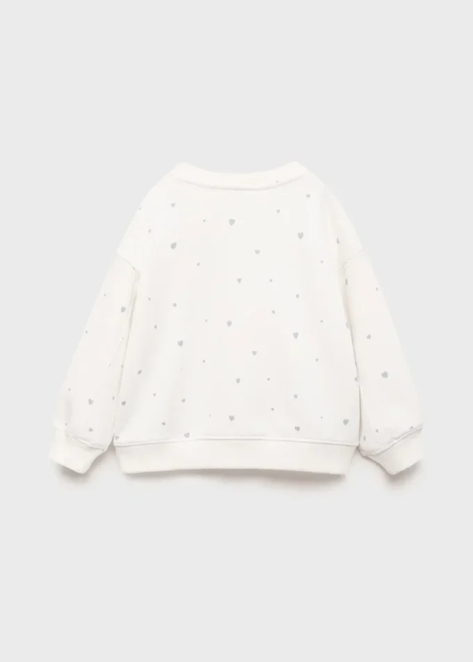 Mikina s potiskem srdíček Mikina s potiskem srdíček